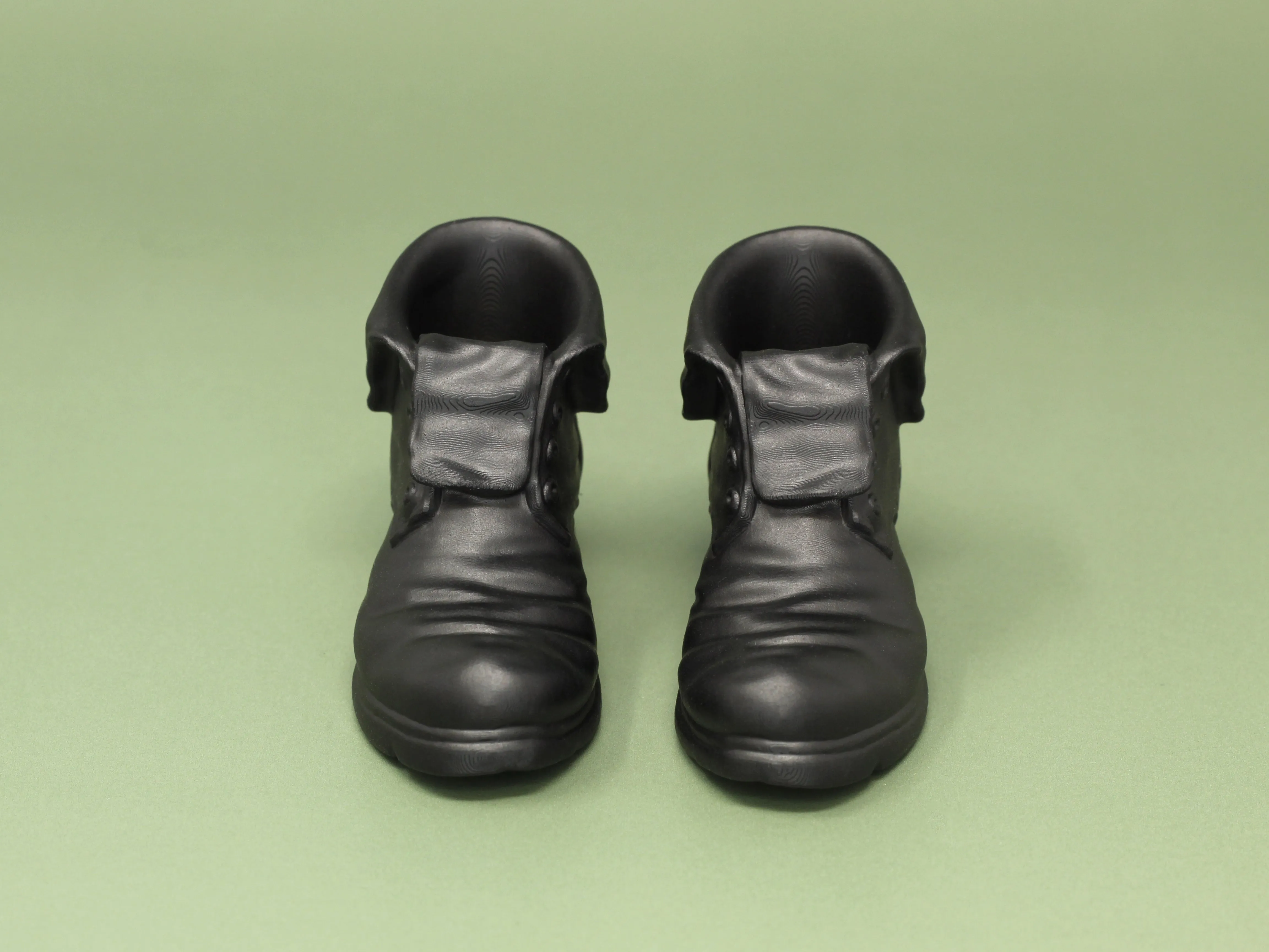 1/6 or 1/12 - Custom 3D - Fold Over Military Boot (Peg Type)