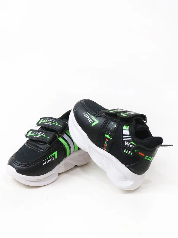 1Yr - 8Yrs Black Shoes For Boys LS BS66