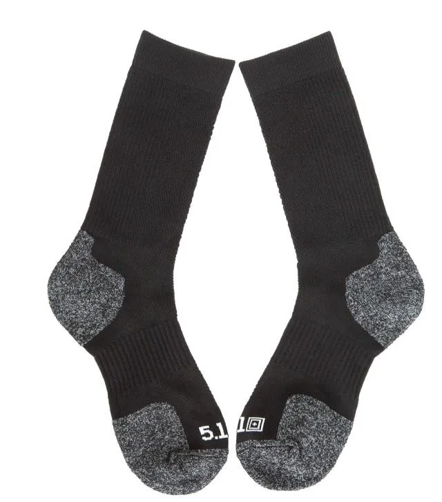 5-11 Slip Stream Large Men Tactical Sock Black