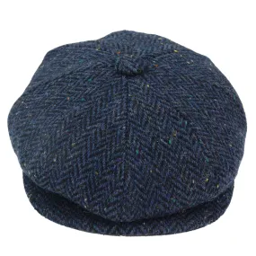 8 Panel Baker Newsboy Hat Tweed Wool 1920s Peaky Cap