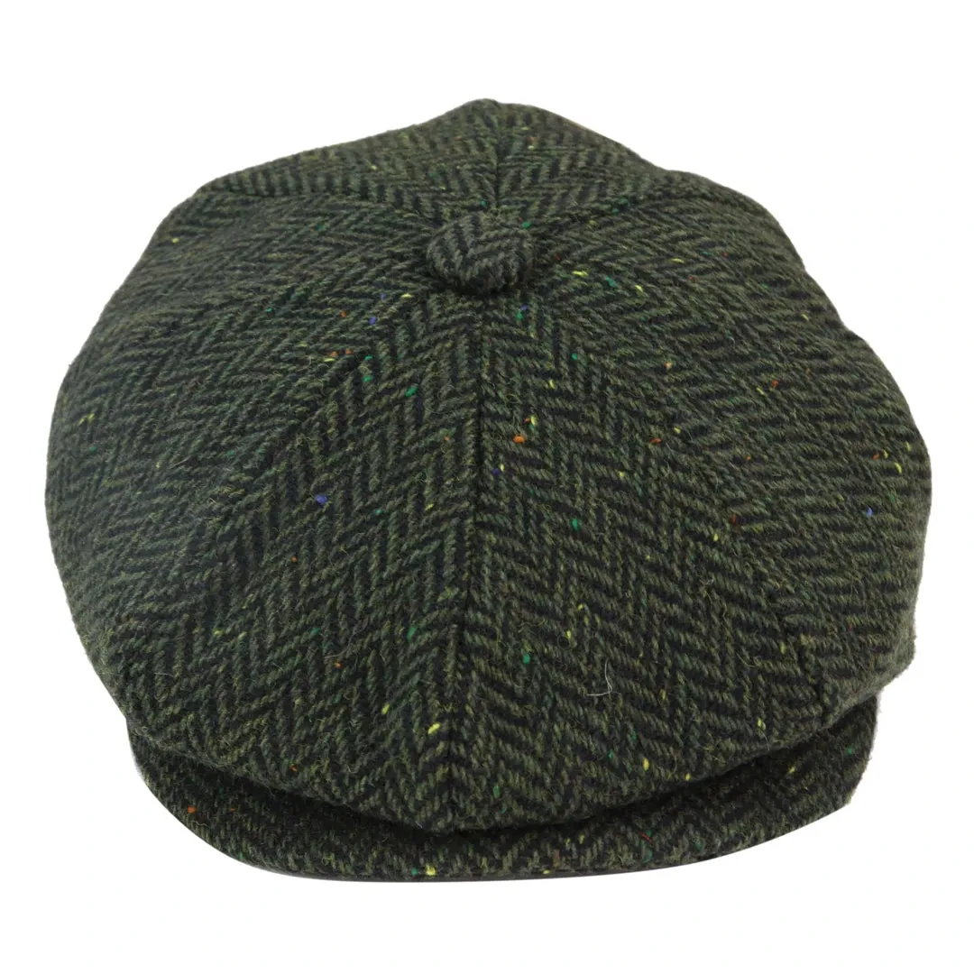 8 Panel Baker Newsboy Hat Tweed Wool 1920s Peaky Cap