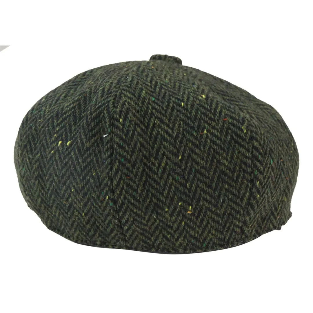 8 Panel Baker Newsboy Hat Tweed Wool 1920s Peaky Cap