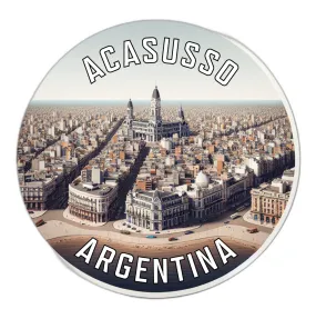 Acasusso Argentina Souvenir Die Cut Flat Magnet