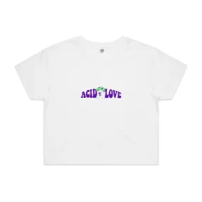 Acid Love WMNS 'Mushroom' Cropped Tee - White