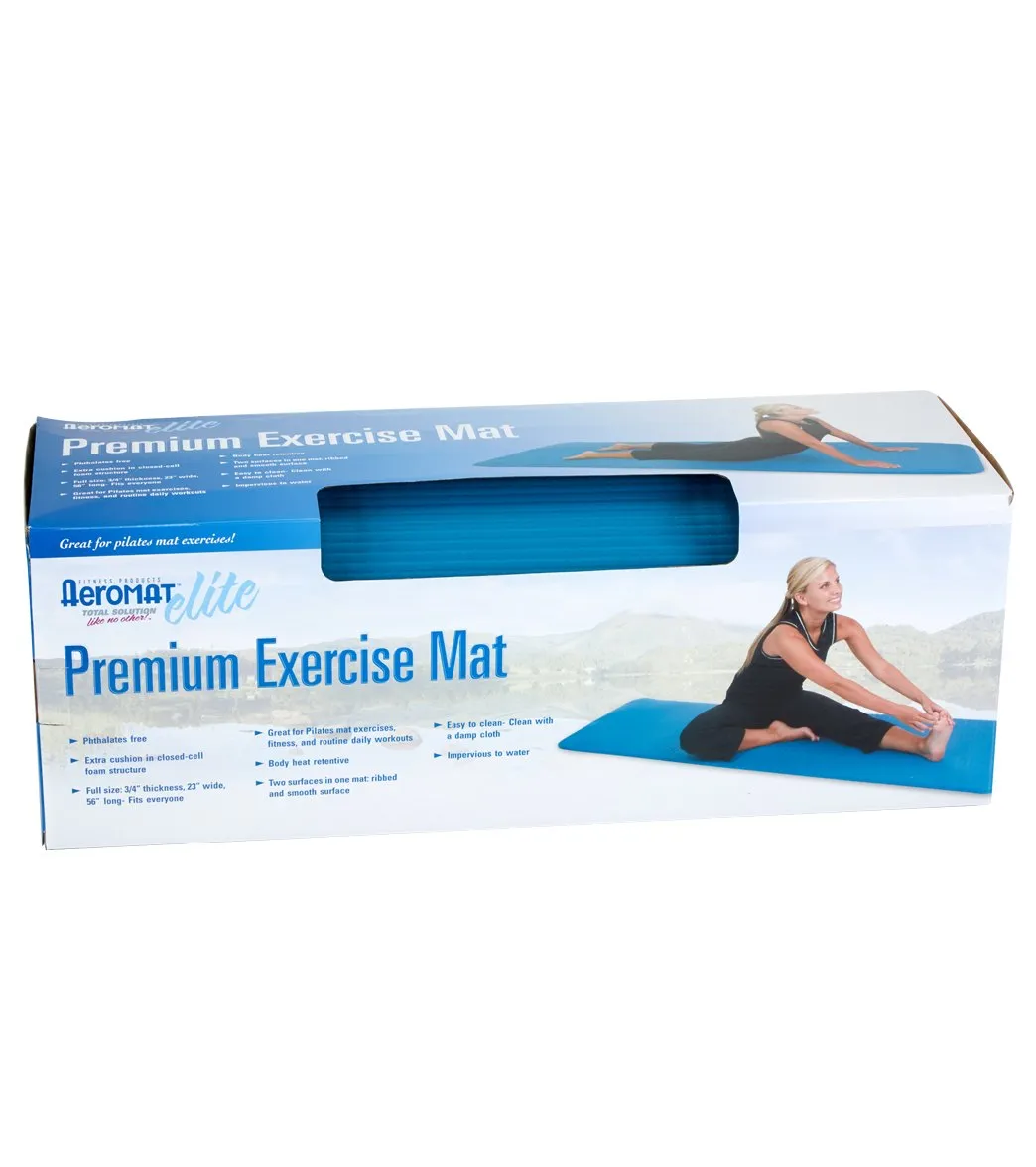 AeroMat Elite Dual Surface 56 Exercise Mat (Ribbed/Smooth)