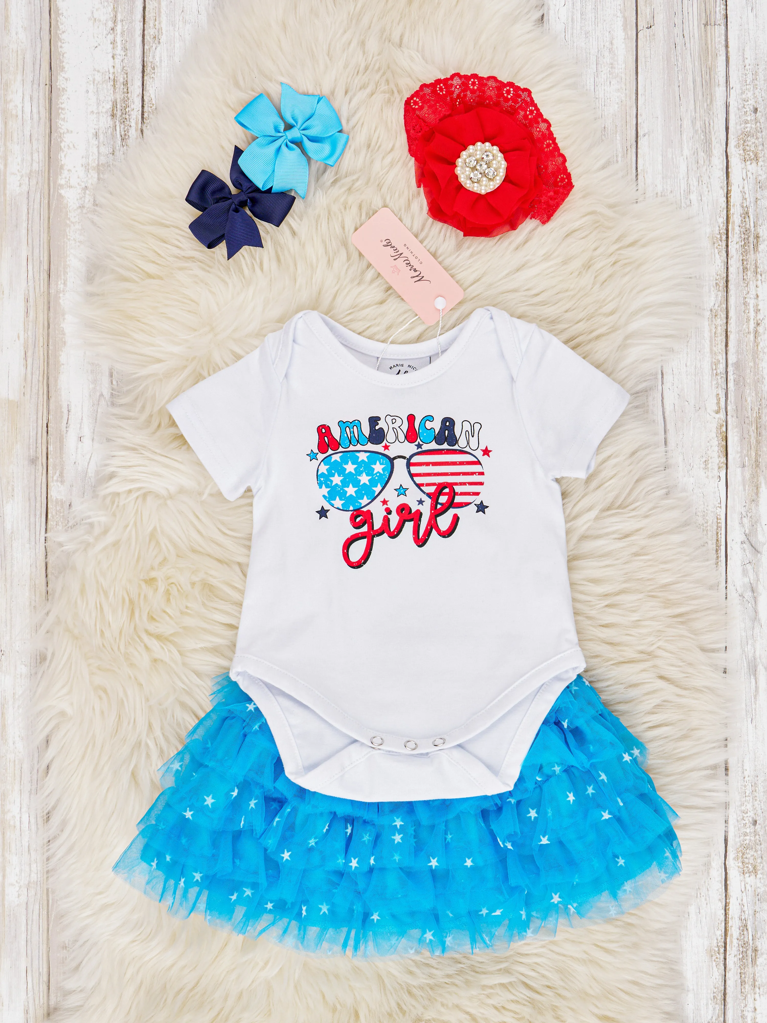 American Girl Onesie Tulle Outfit