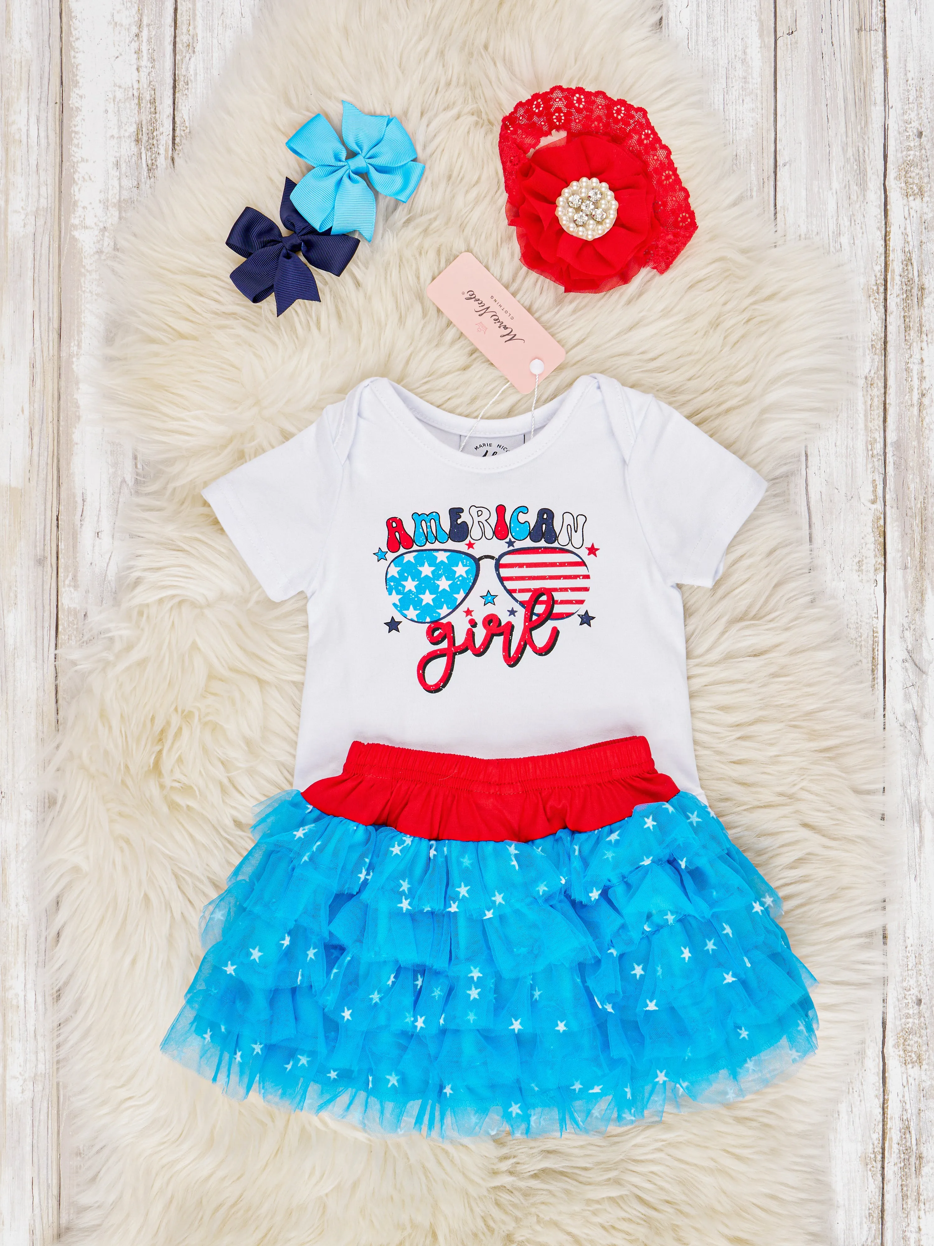 American Girl Onesie Tulle Outfit