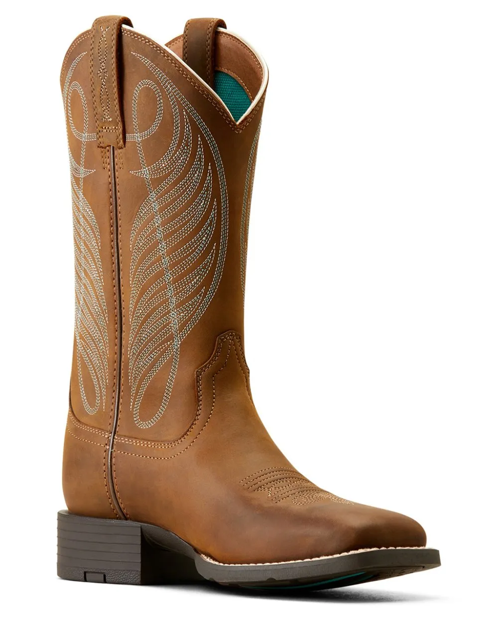 Ariat Womens Round Up Wide Square Toe Western Boots