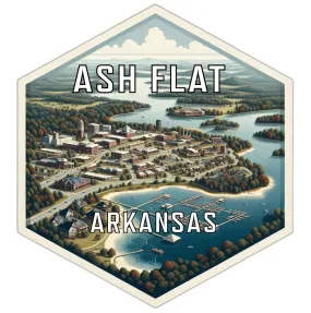 Ash Flat Arkansas Travel Destination Souvenir Vinyl Decal Sticker