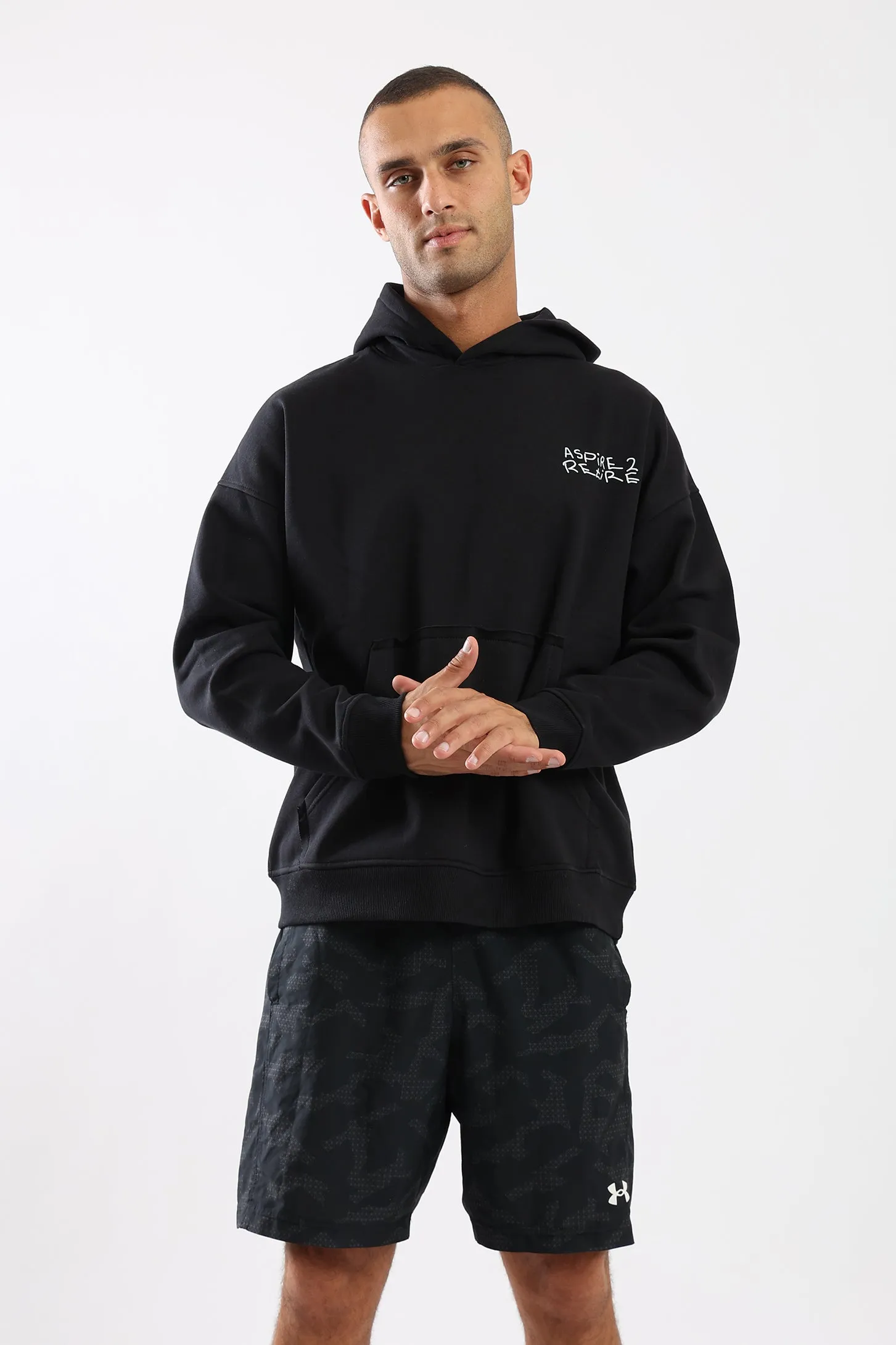 ASPIRE 2 RETIRE HOODIE - BLACK