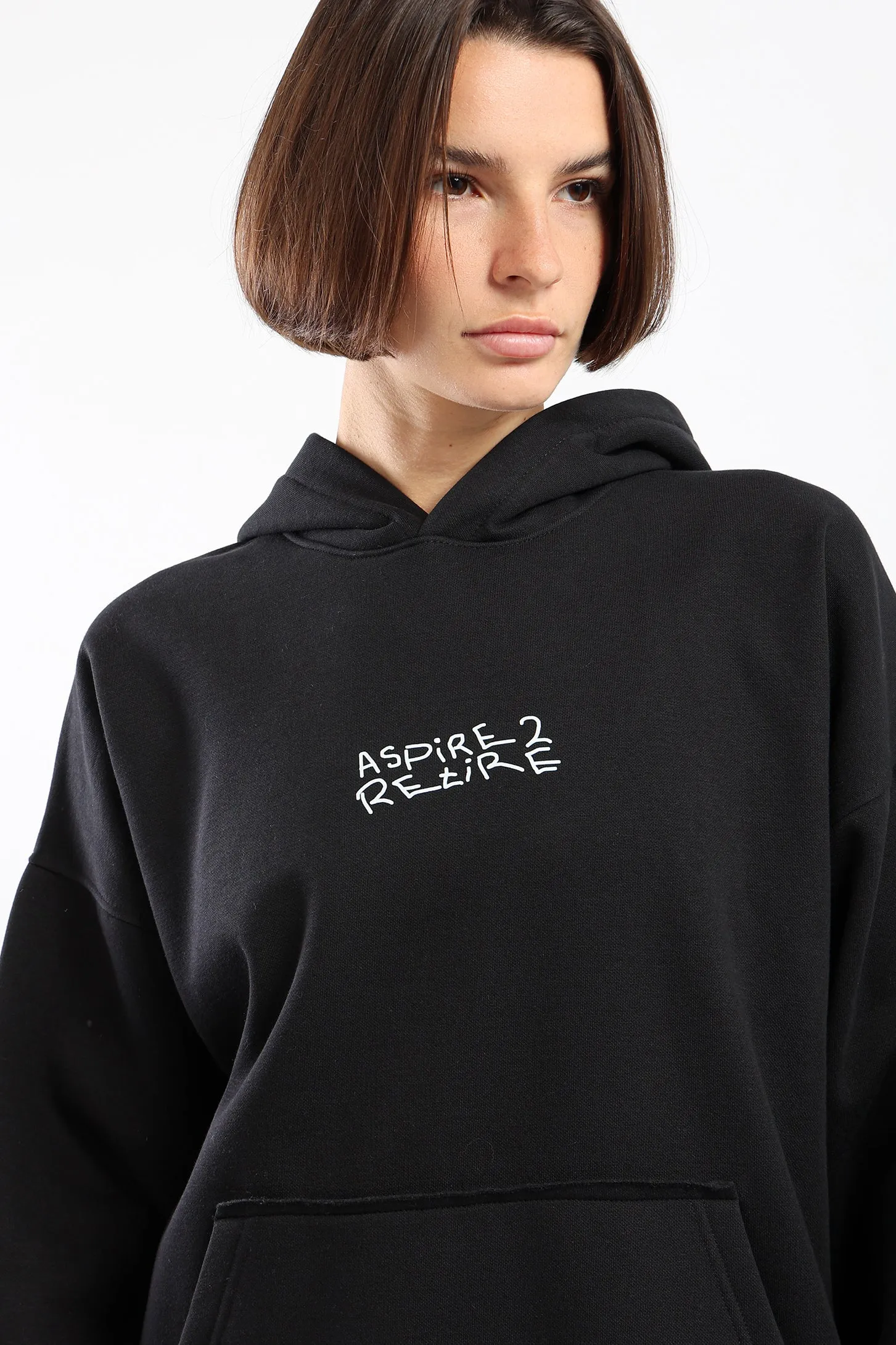 ASPIRE 2 RETIRE HOODIE - BLACK