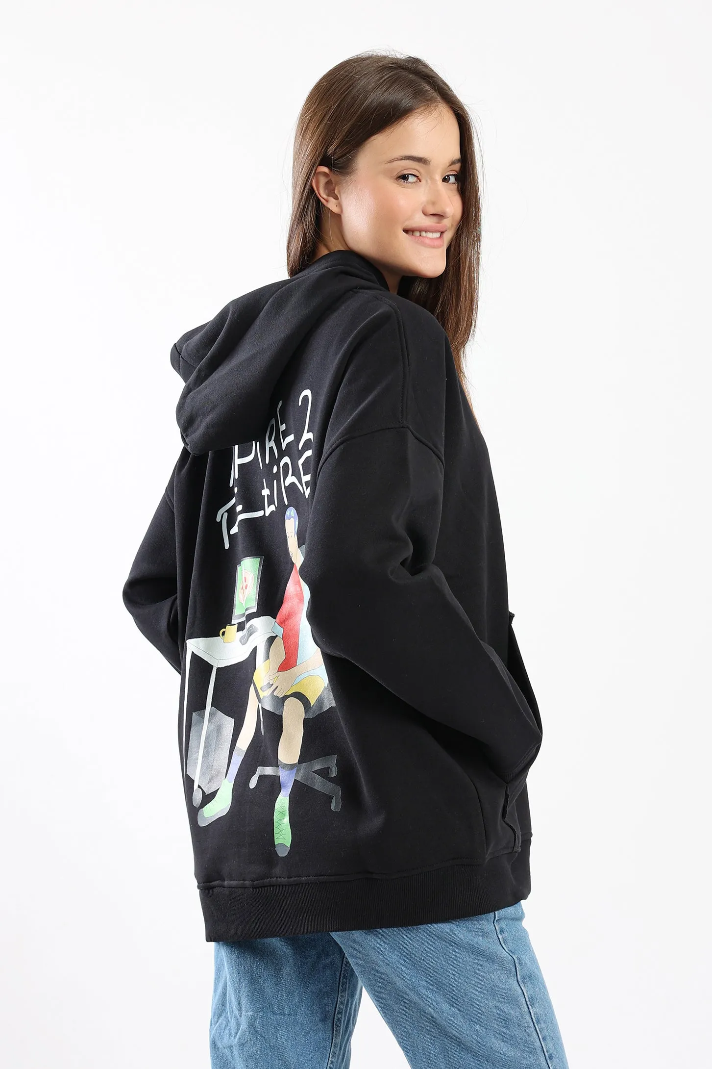 ASPIRE 2 RETIRE HOODIE - BLACK