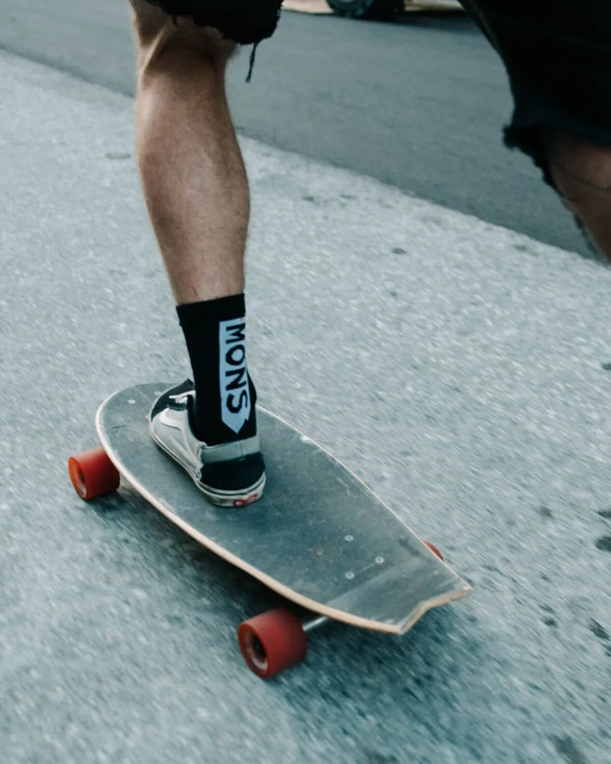 Atlas Merino Crew Sock - Black Vert