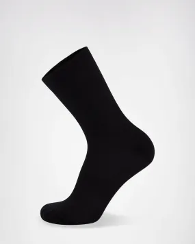 Atlas Merino Crew Sock - Black