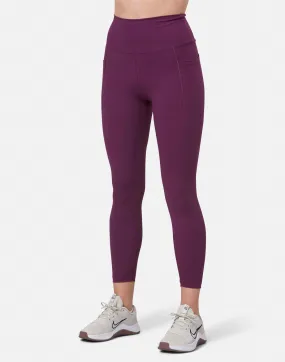 Aurora 7/8 Pocket Legging in Sangria