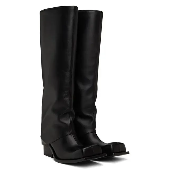 Baddie Barrel Boot - Black