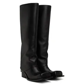 Baddie Barrel Boot - Black