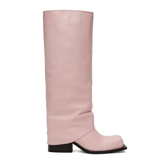 Baddie Barrel Boot - Pink