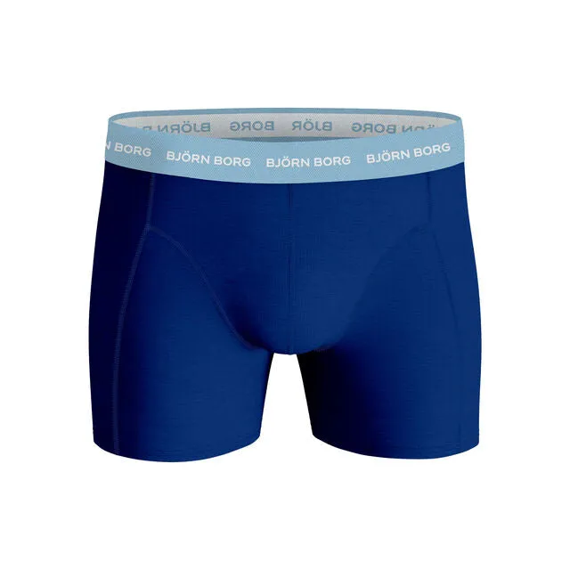 Bjrn Borg 3 Pack Essential Boxer - White/Blue/Print