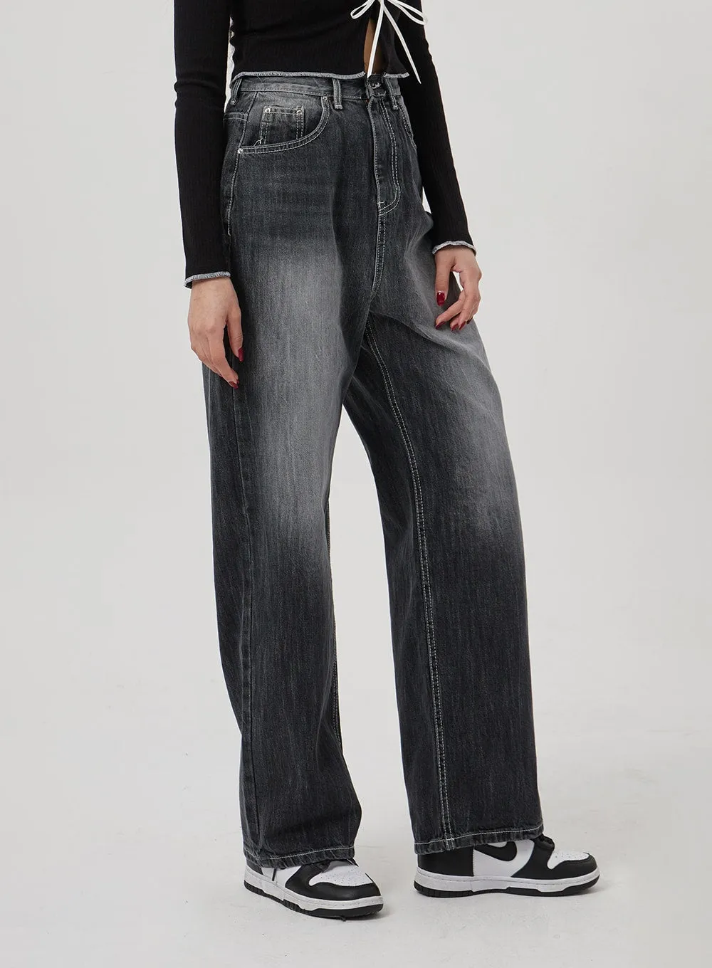 Black Baggy Jeans BF310