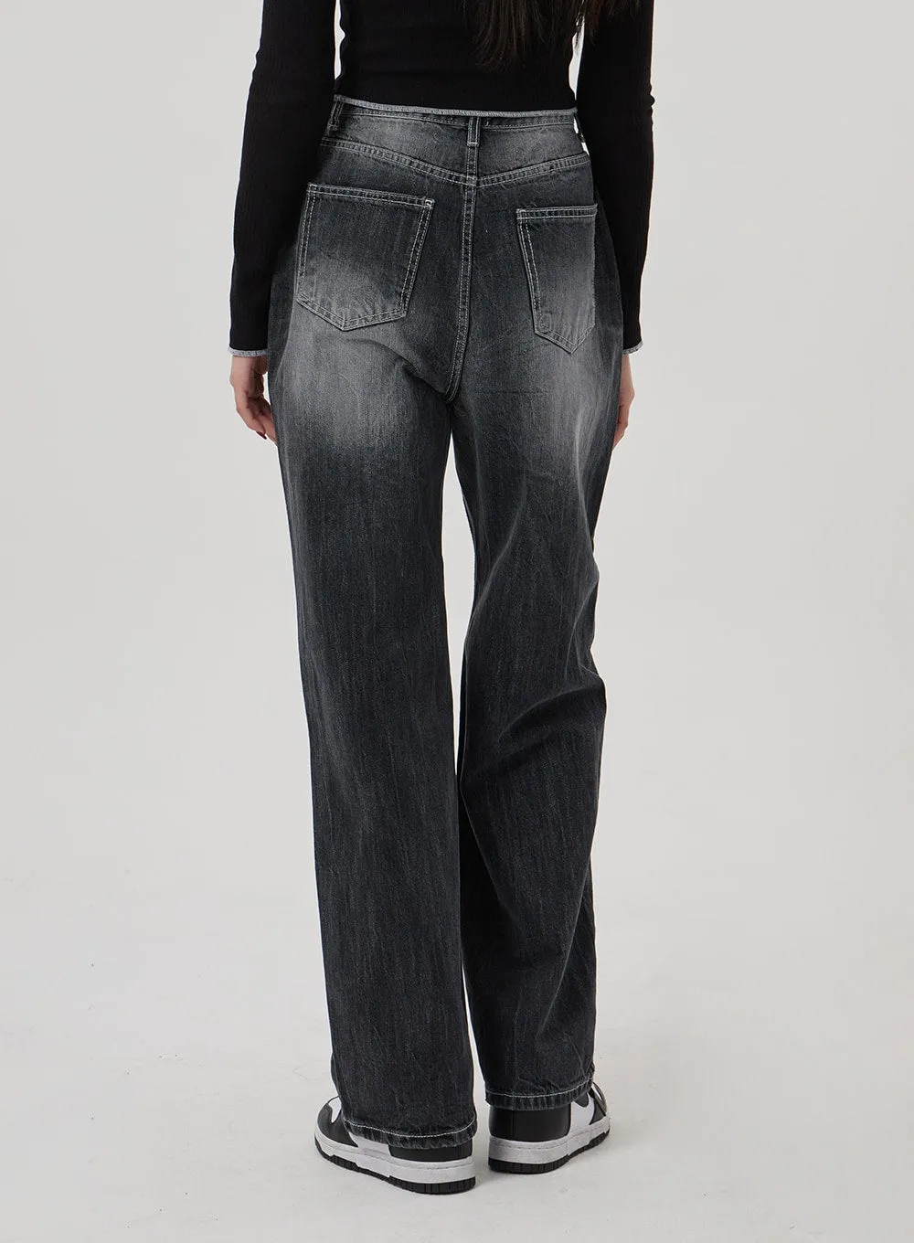 Black Baggy Jeans BF310