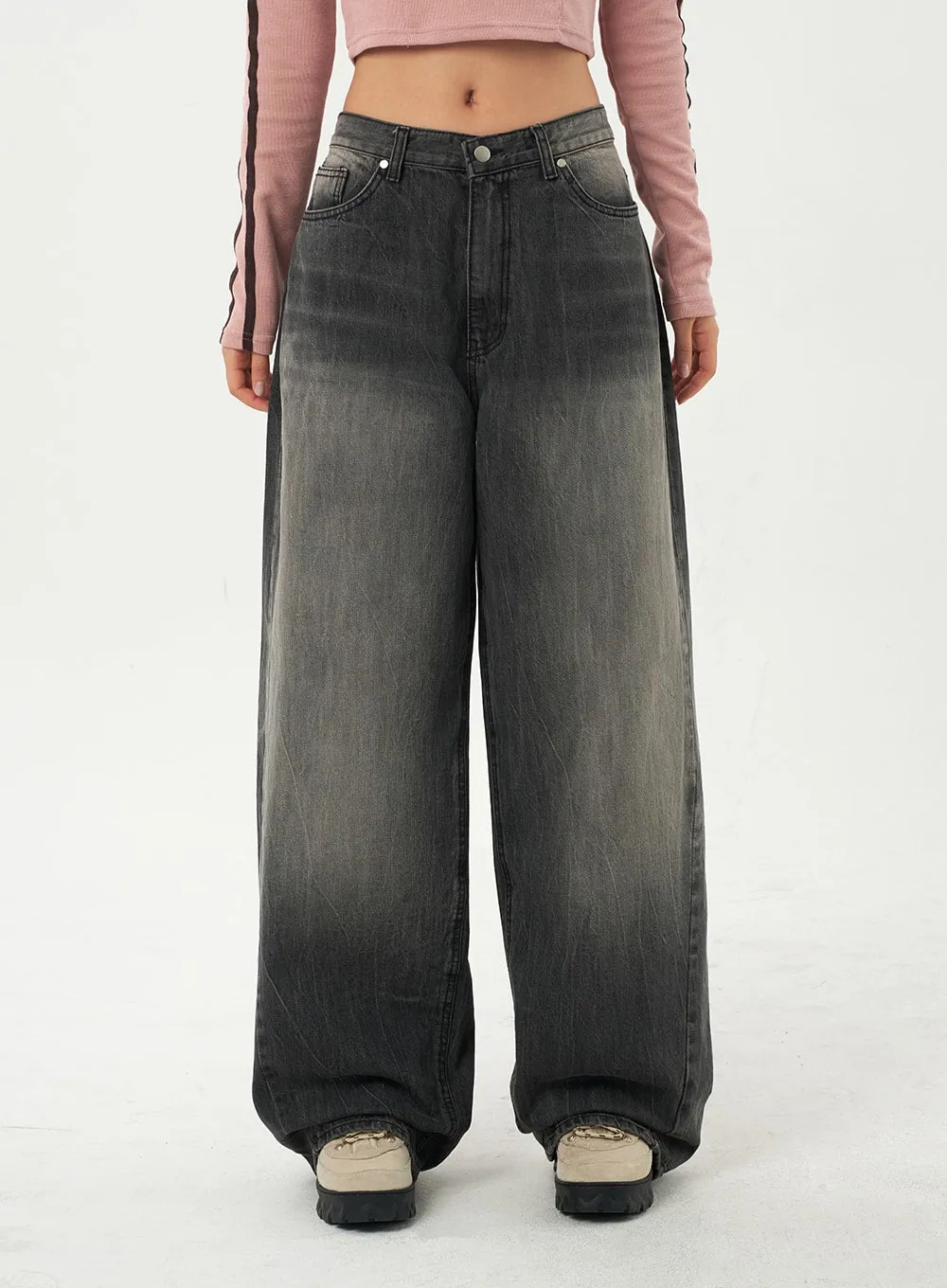 Black Baggy Jeans CA327