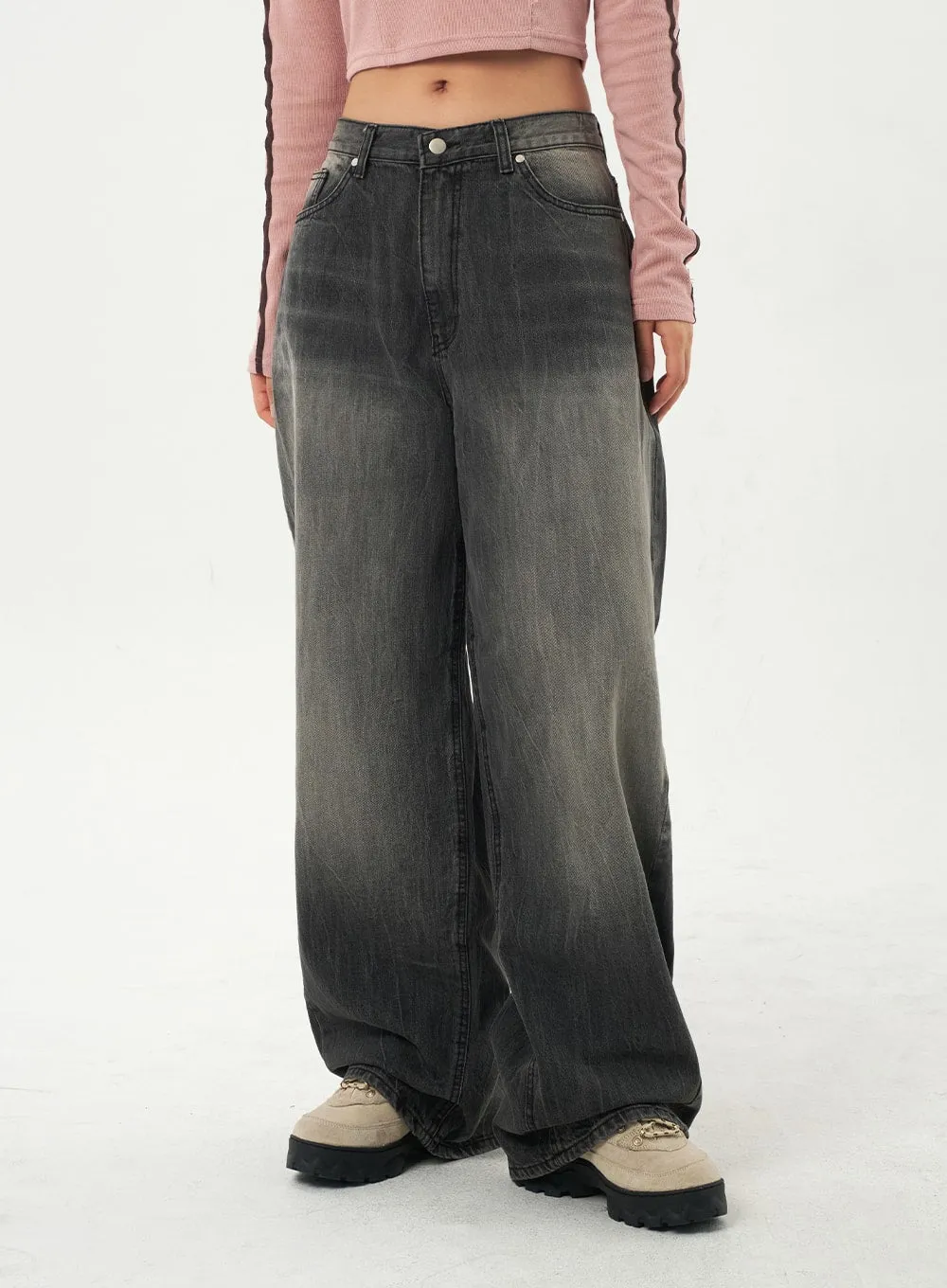 Black Baggy Jeans CA327