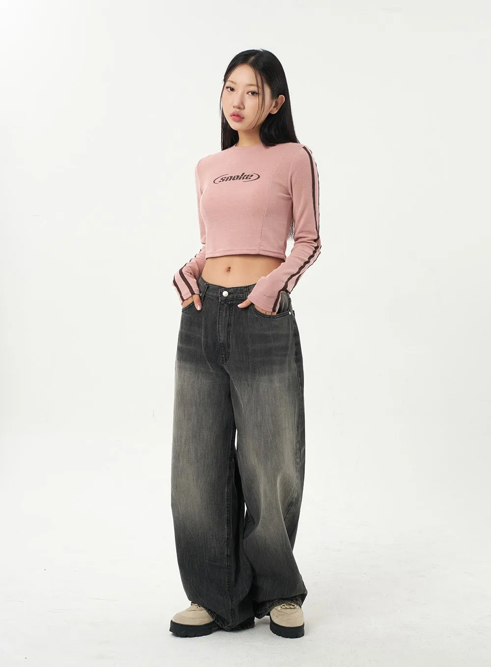 Black Baggy Jeans CA327