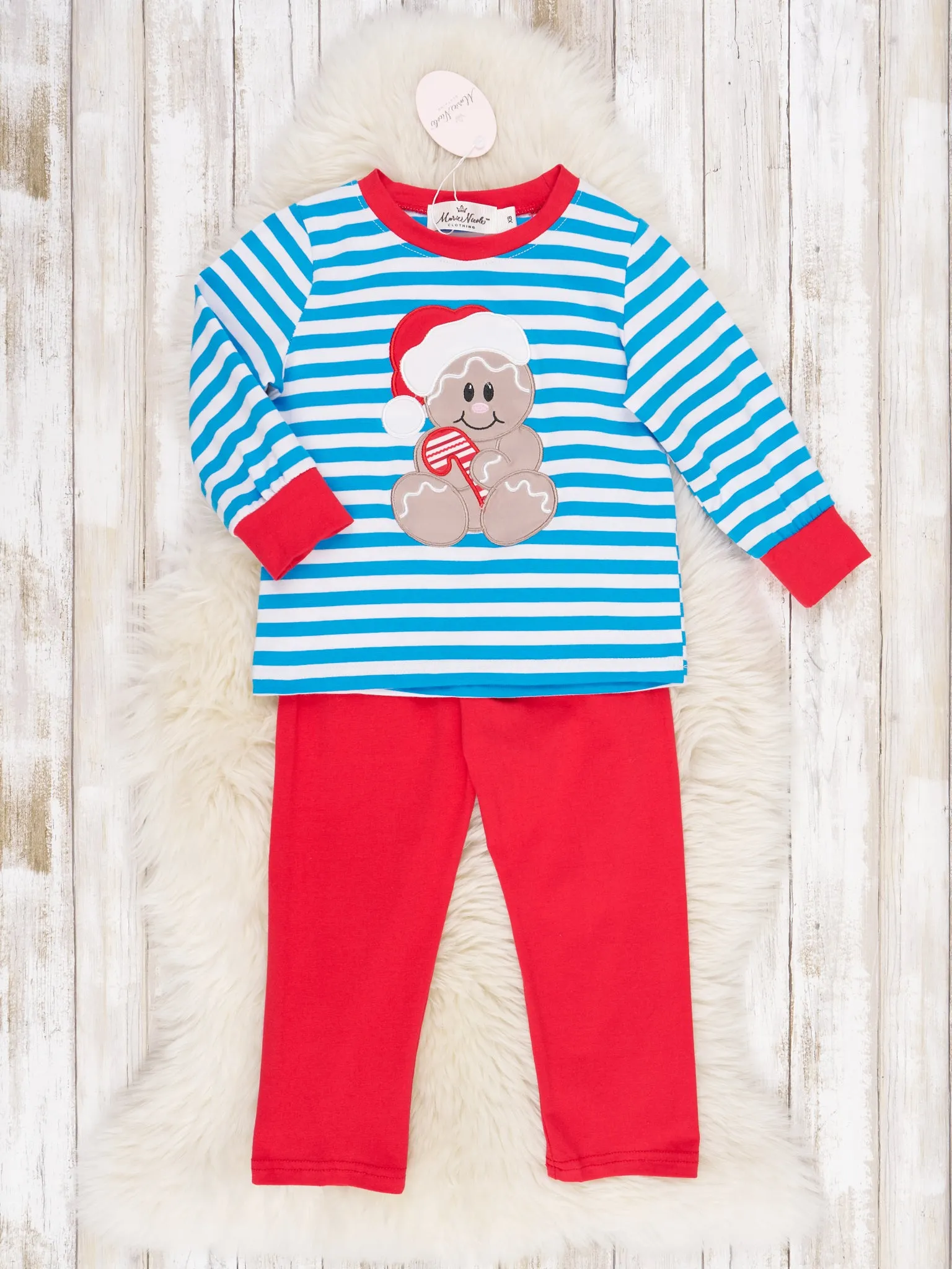 Blue Striped Gingerbread Outfit