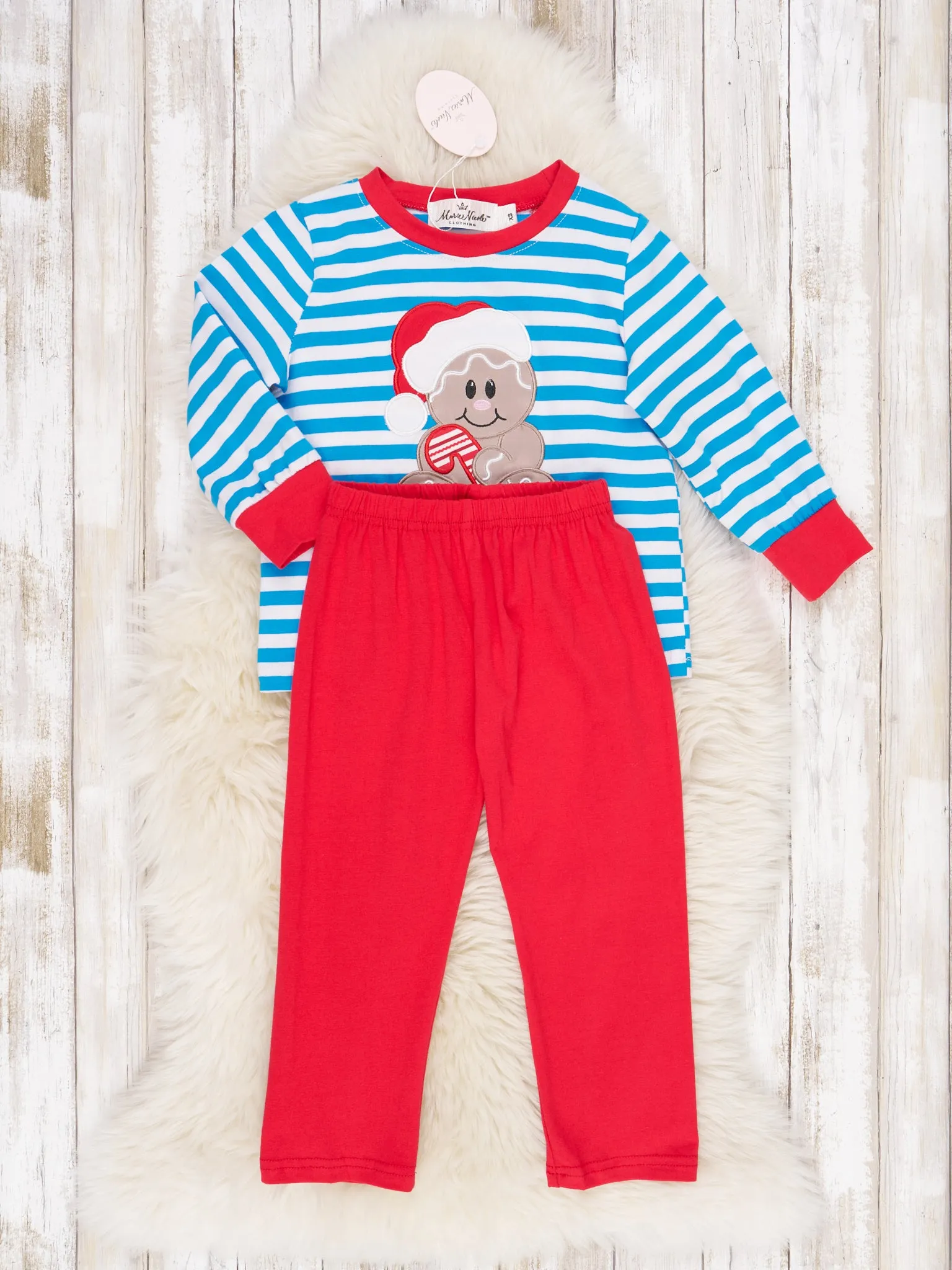 Blue Striped Gingerbread Outfit