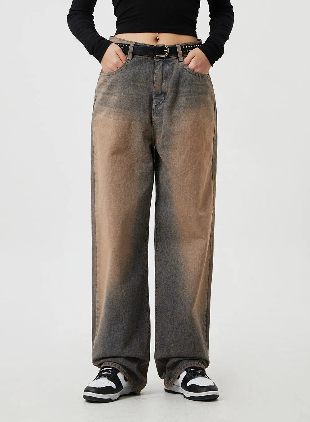 Brown Wash Jeans CM303