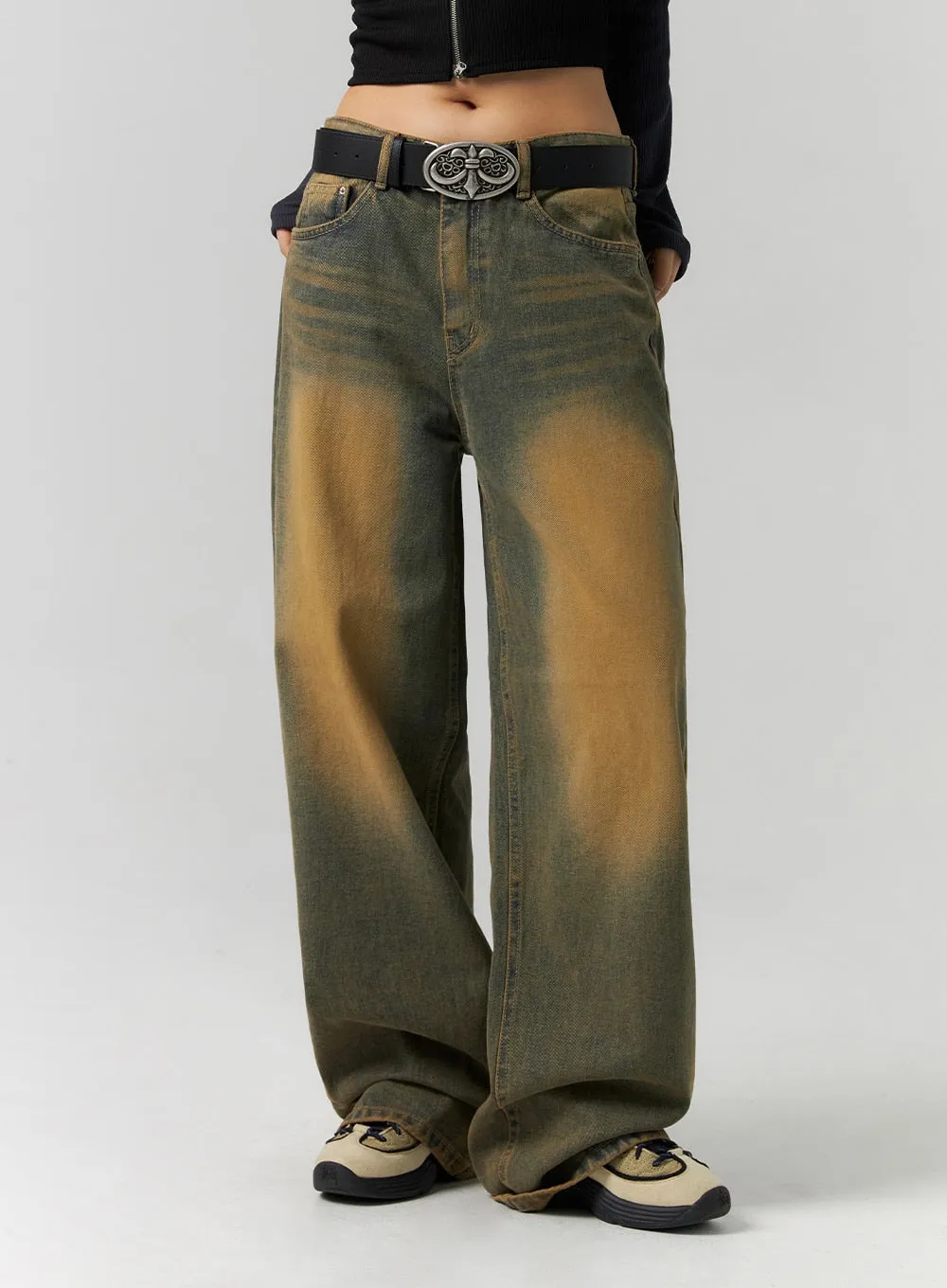 Brown Wash Jeans CS318