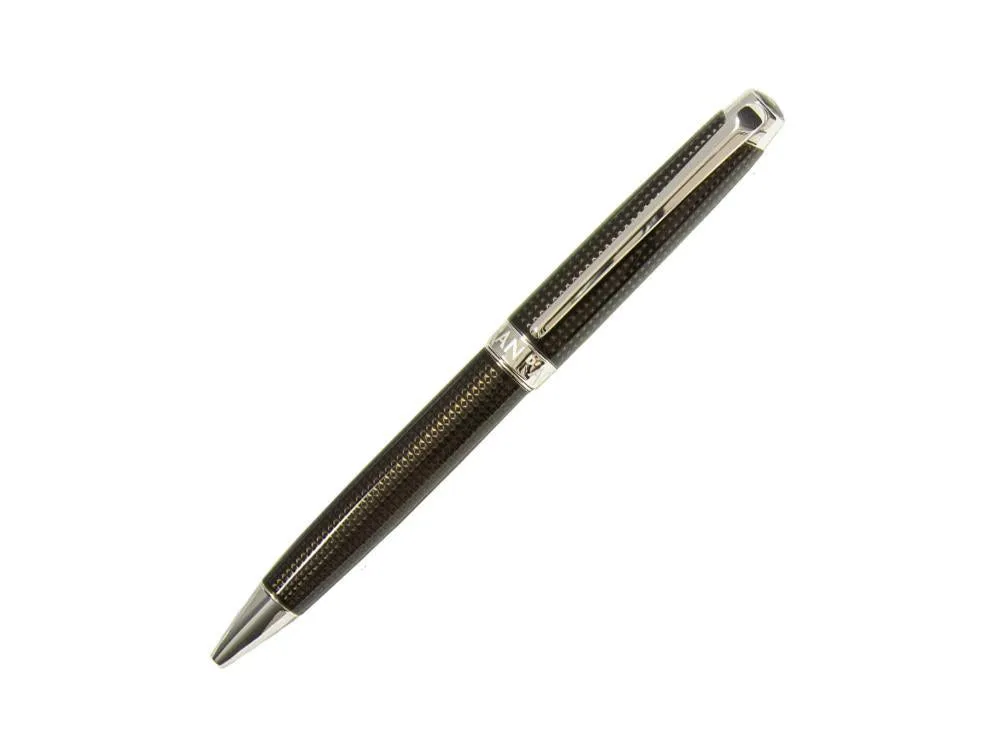 Caran dAche Léman de Nuit Ballpoint pen, Black Lacquer, Rhodium Trims, 4789.019