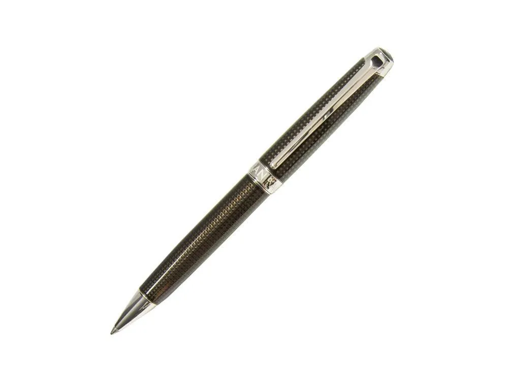 Caran dAche Léman de Nuit Ballpoint pen, Black Lacquer, Rhodium Trims, 4789.019