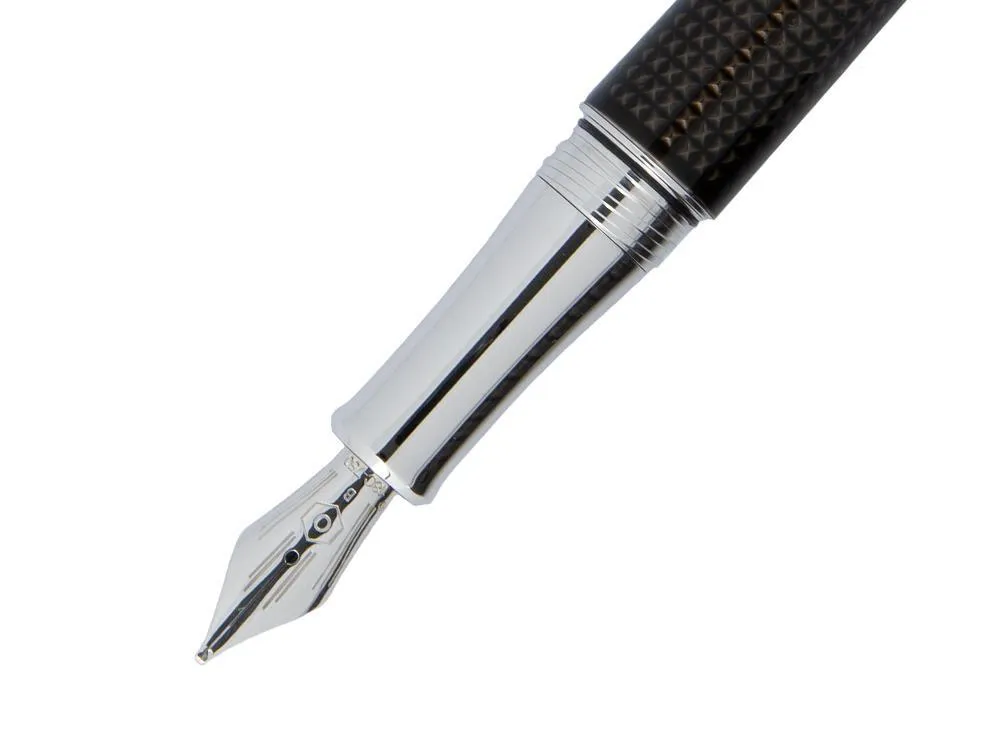 Caran dAche Léman de Nuit Fountain Pen, Black Lacquer, Black, 4799.019