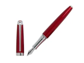 Caran dAche Léman Rouge Carmin Fountain Pen, Red, Rhodium, 4799.580