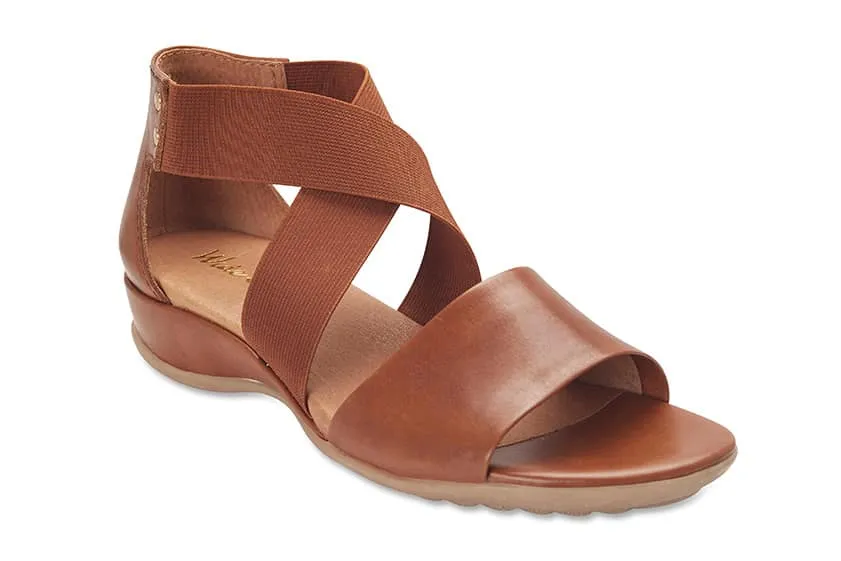 Charity Sandal in Cognac Leather