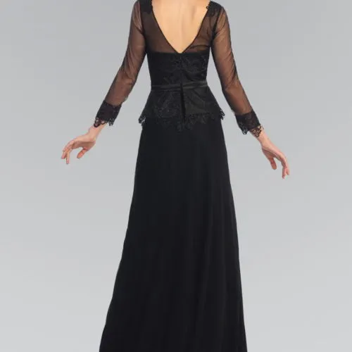 Chiffon Lace Gown