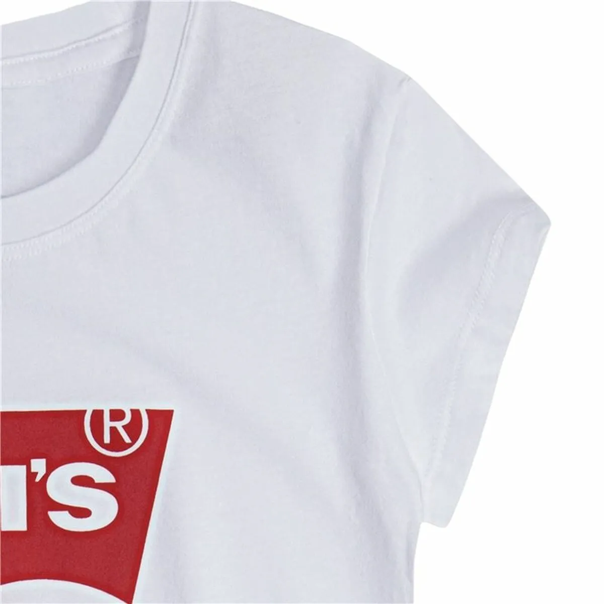 Child's Short Sleeve T-Shirt Levi's Batwing Logo White