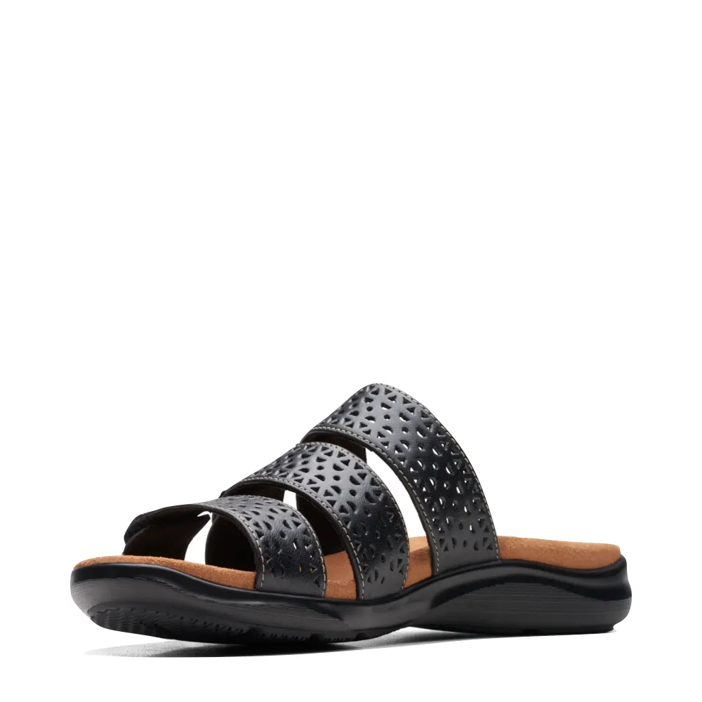 Clarks Women's Kitly Walk Slide Sandal in Black