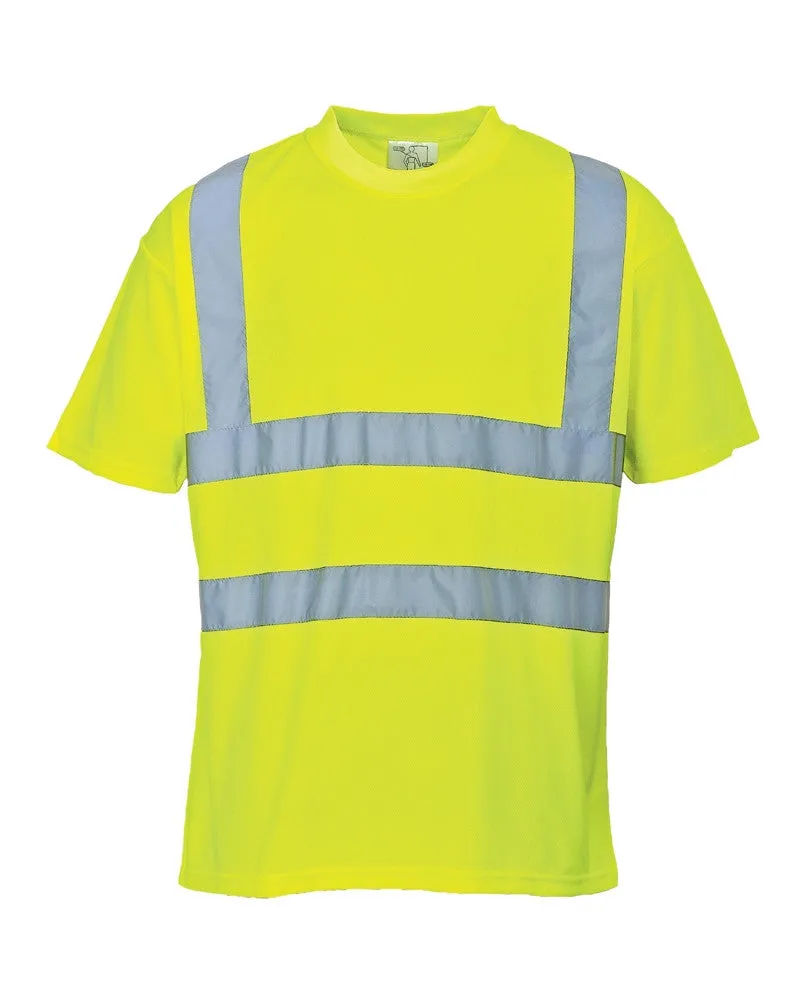 Class 2 Portwest Yellow Hi-Vis T-Shirt