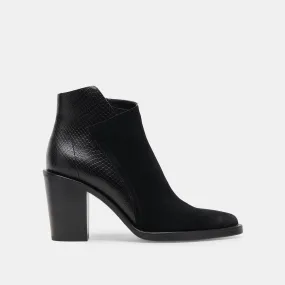 DEENA BOOTIES BLACK MULTI SUEDE - re:vita