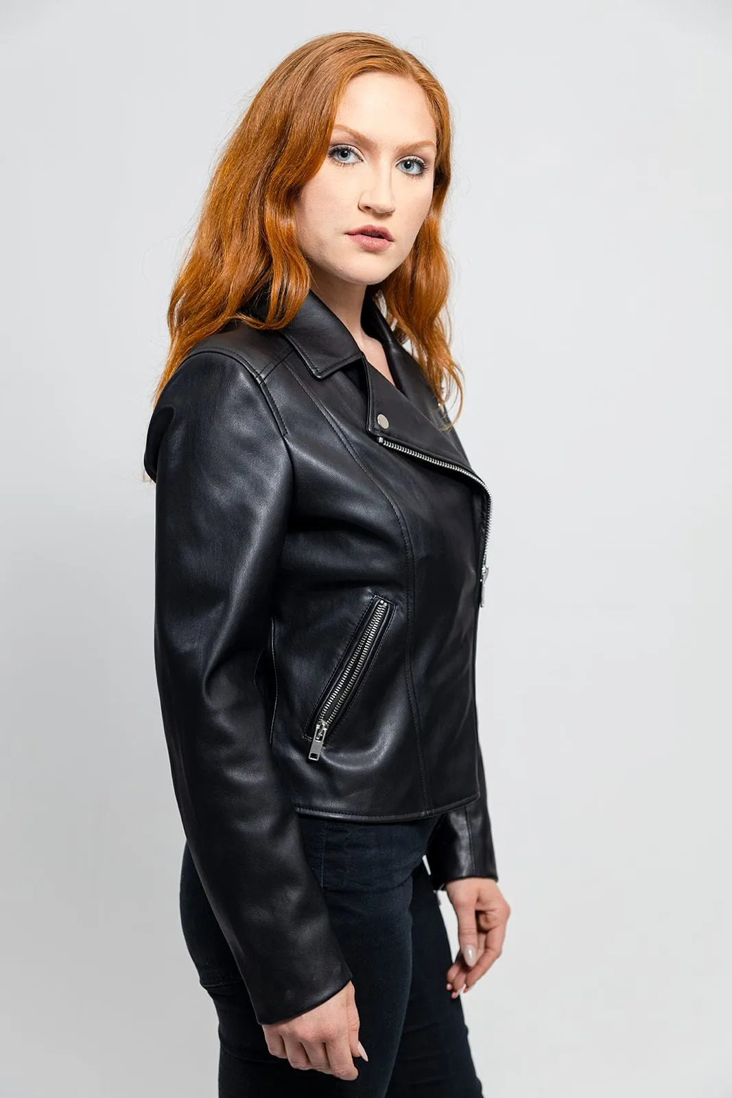 Demi Women's Vegan Faux Leather Jacket