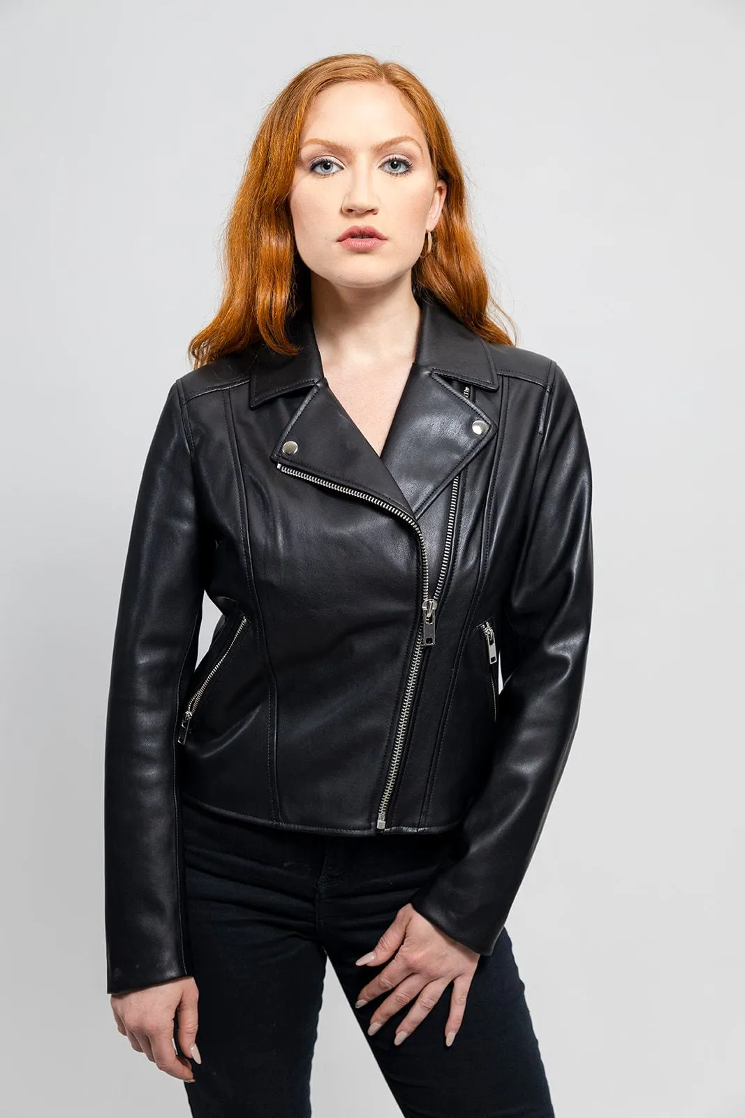 Demi Women's Vegan Faux Leather Jacket