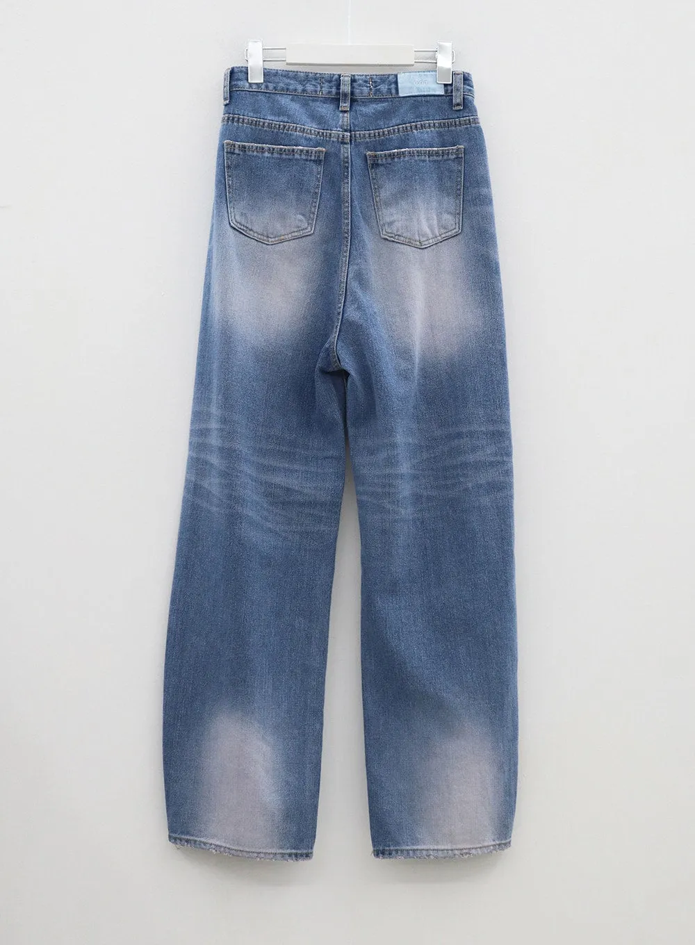 Destroyed Wide Leg Jeans BM304