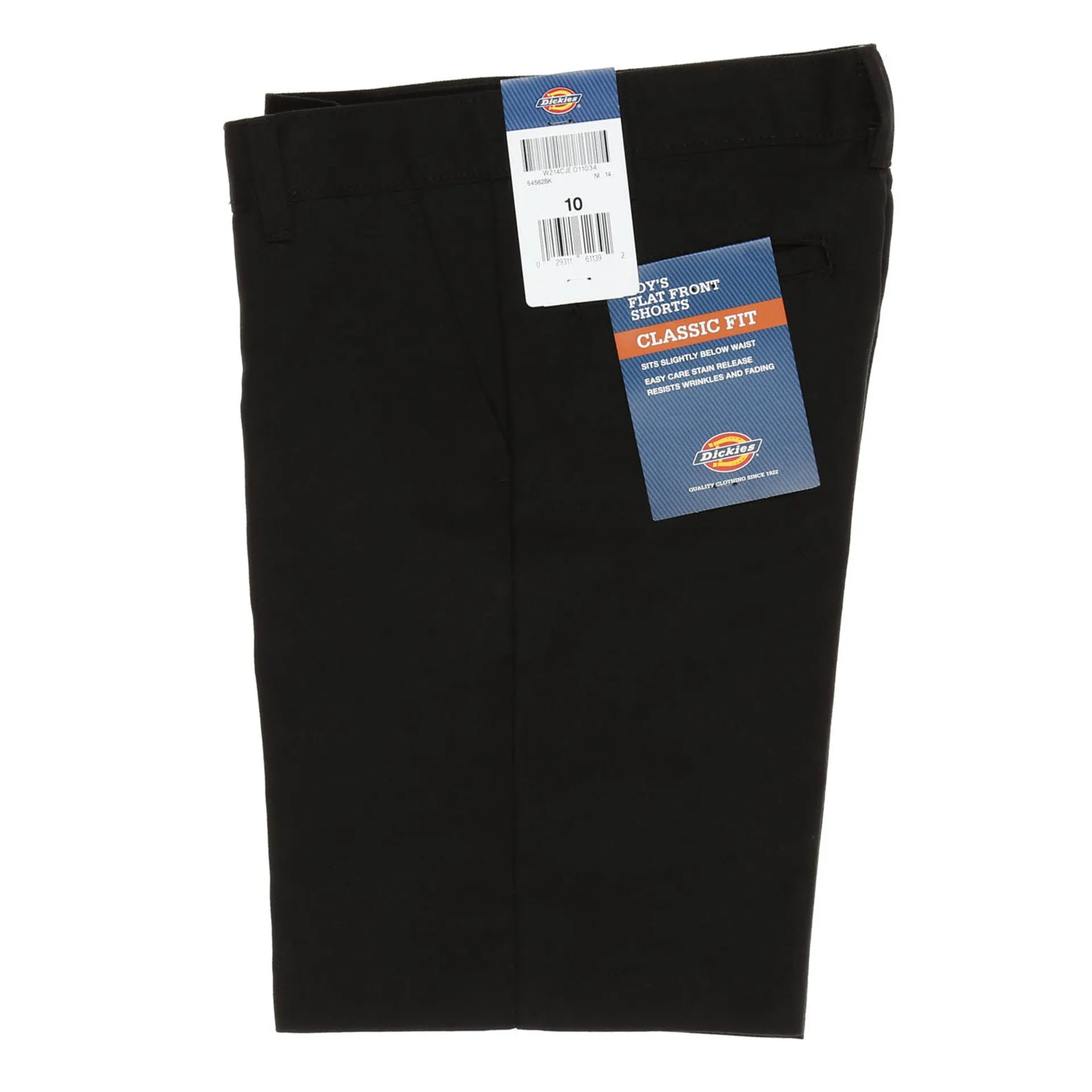 Dickies Boys' Flat Front Short (8-20) - Black