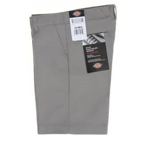 Dickies Boys' Flat Front Short (8-20) - Silver