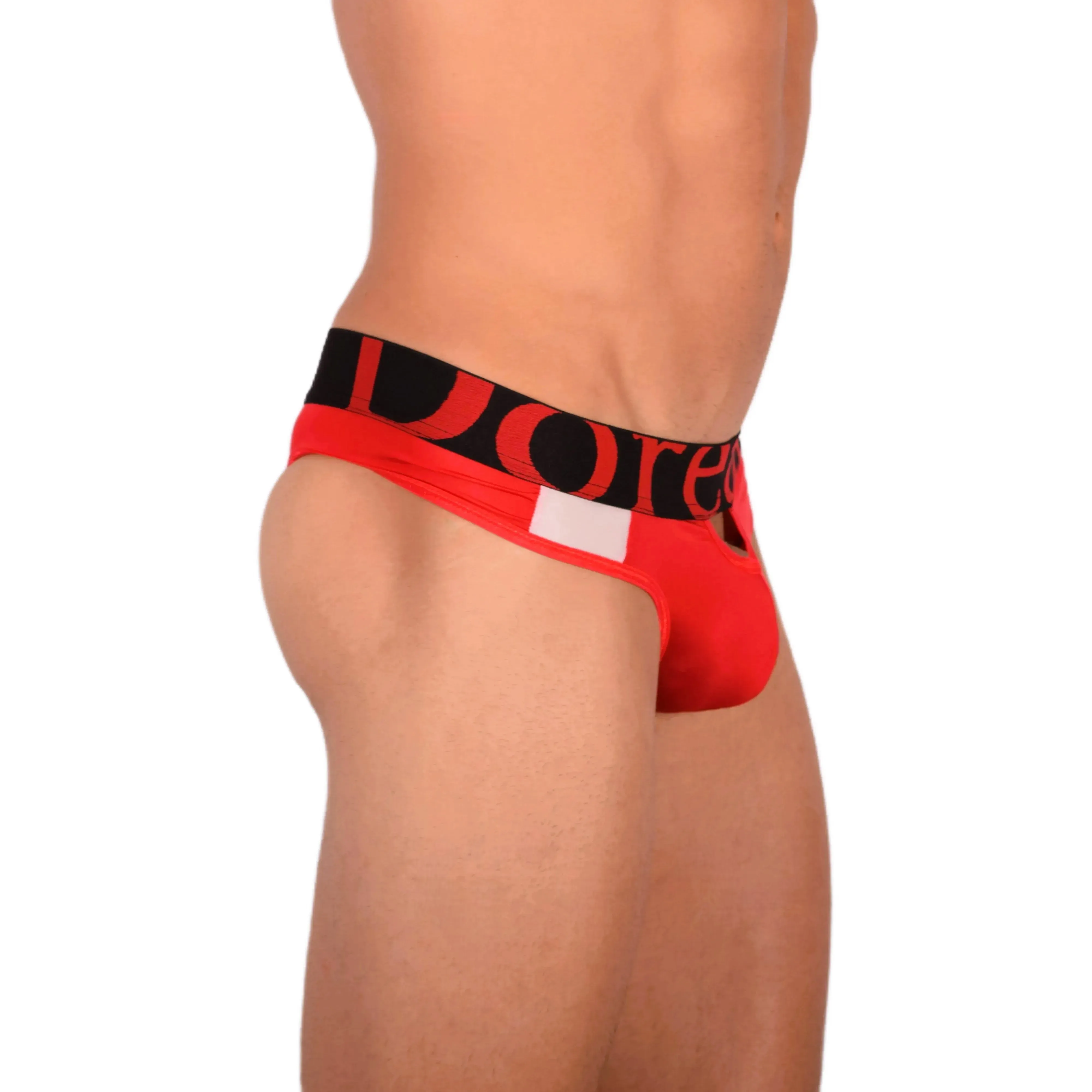 Doreanse Window Thong Soft & Sleeky Low-Rise Thongs Red 1224 9