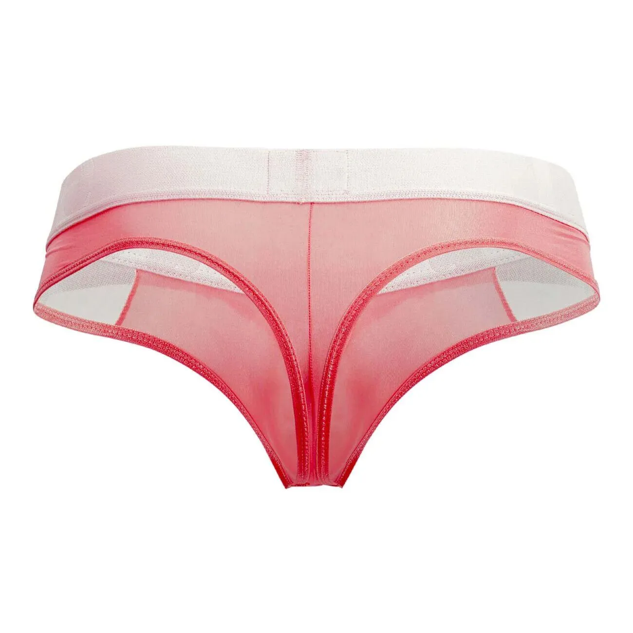 Doreanse Window Thong Soft Sleeky Low-Rise Coral Pink Thongs 1224 9