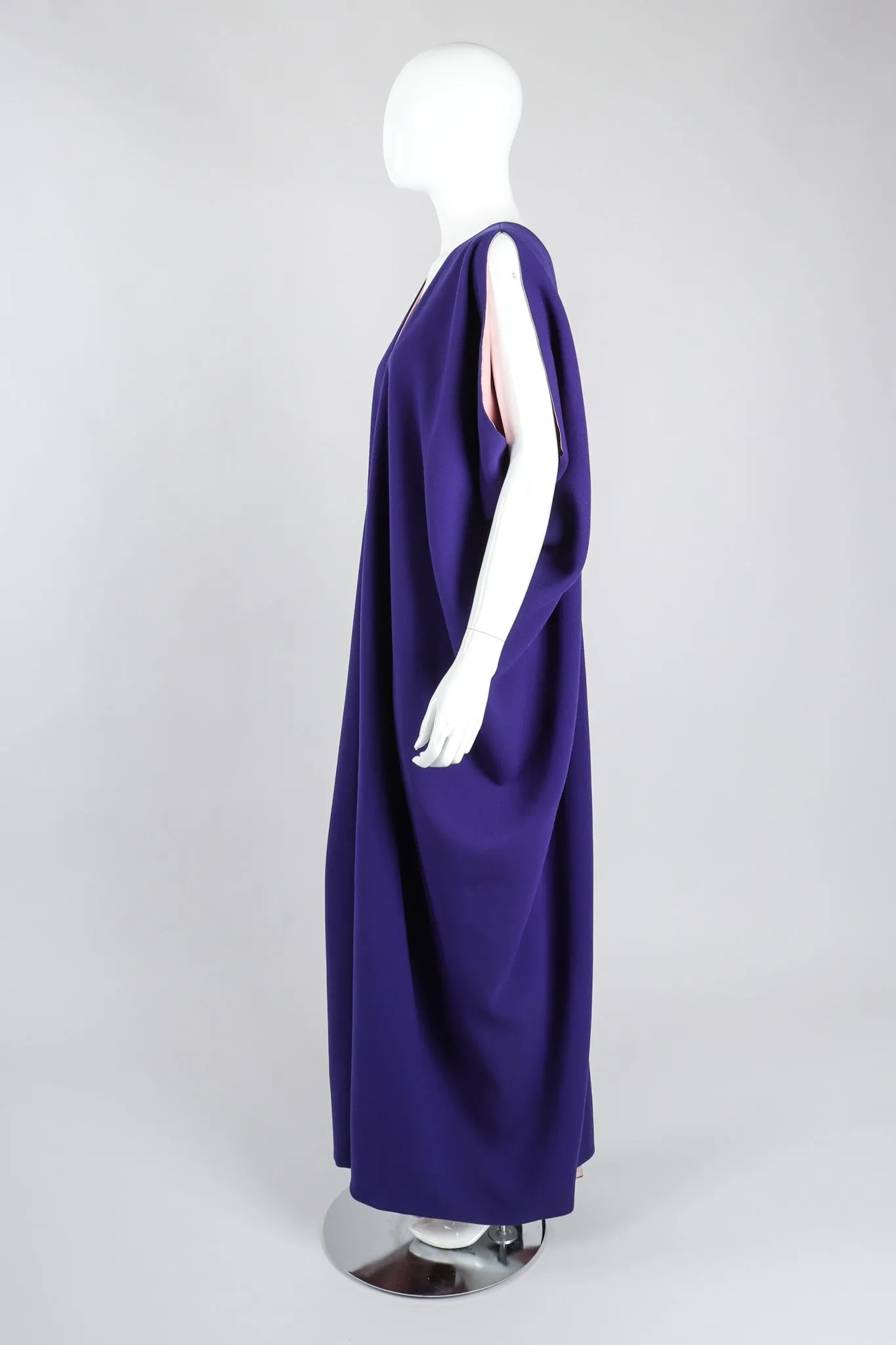 Draped Sleeveless Duster Robe